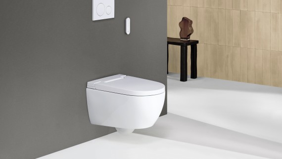 Geberit AquaClean Sela in white with Sigma20 remote control Geberit AquaClean Sela in white with Sigma20 remote control