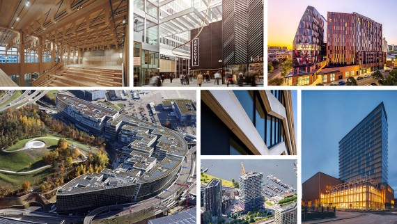 Newsletter for architects featuring exciting reference projects