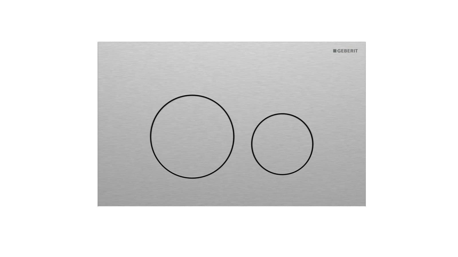 Geberit Sigma40 round, stainless steel Geberit Sigma40 round, stainless steel