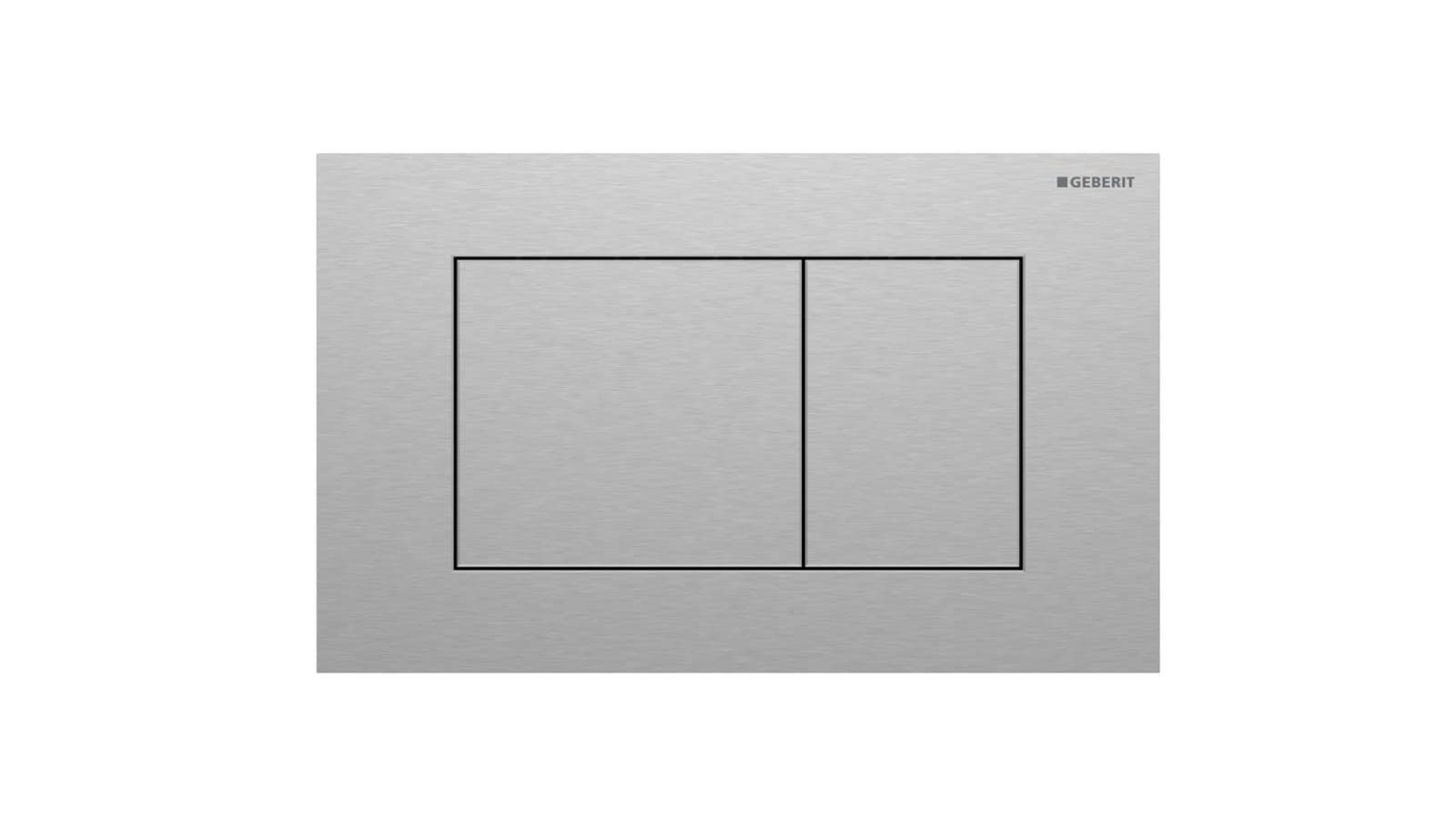 Geberit Sigma40 square, stainless steel Geberit Sigma40 square, stainless steel