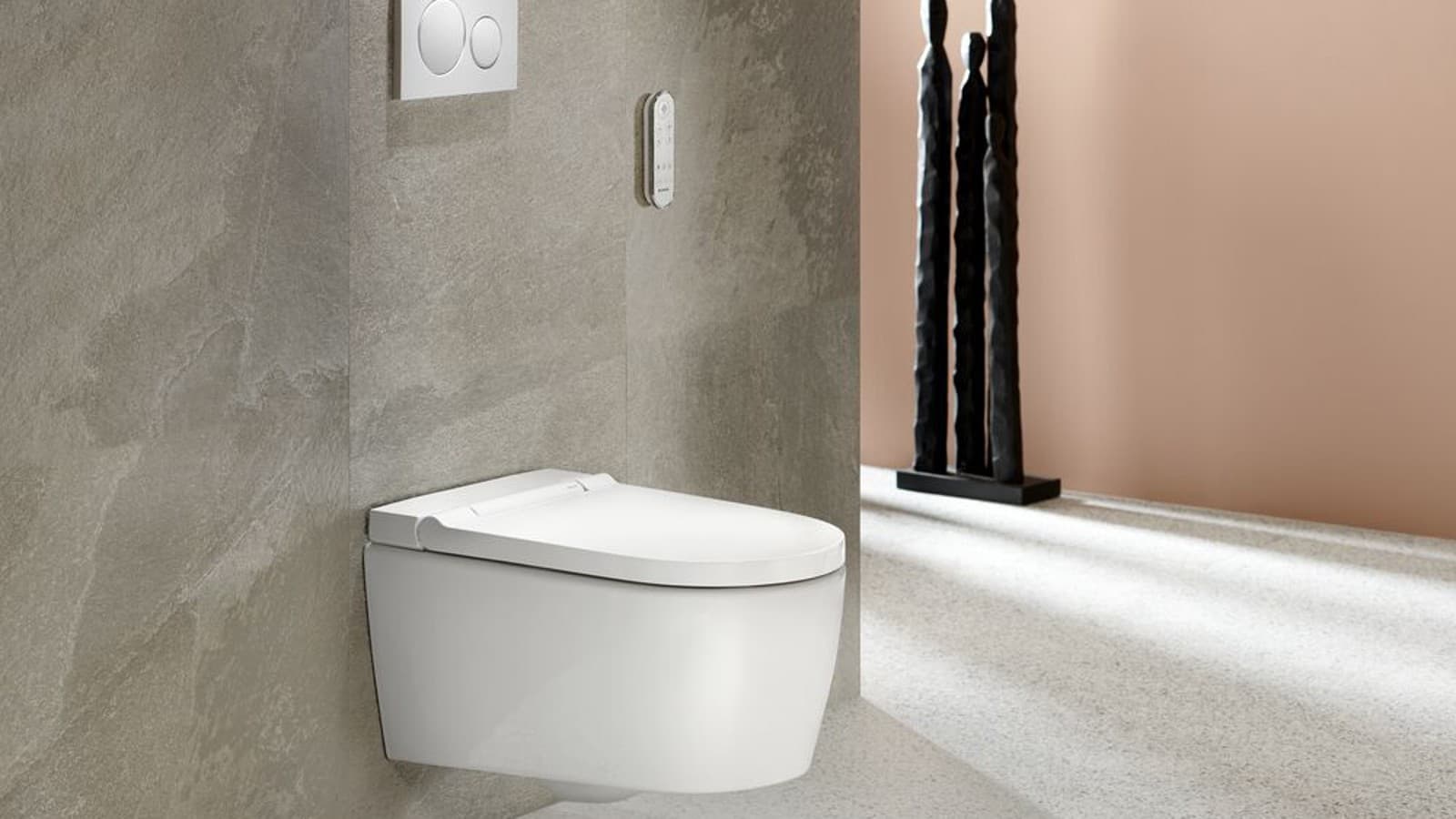 Geberit AquaClean Alba with Sigma20 remote control Geberit AquaClean Alba with Sigma20 remote control
