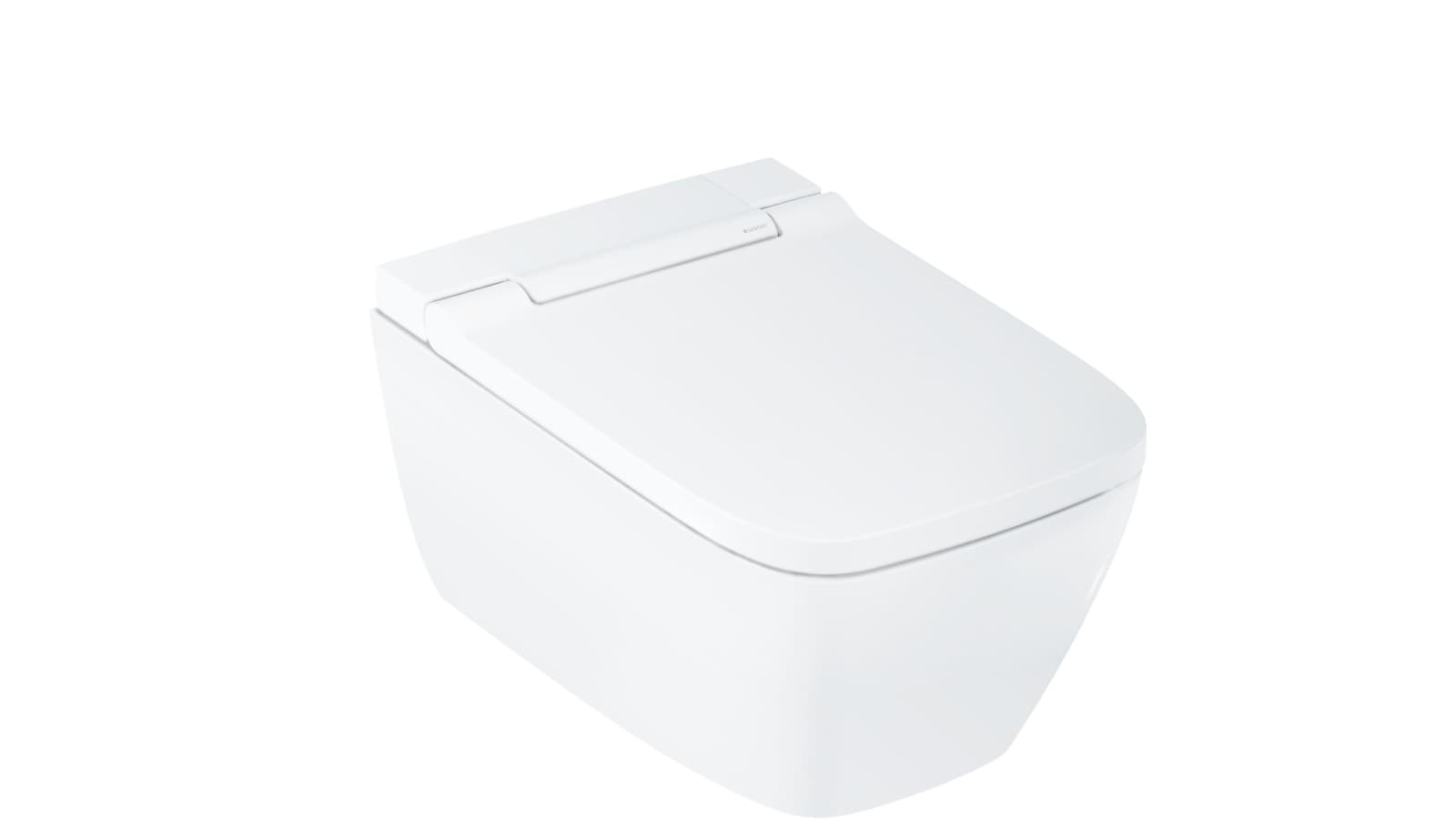 Geberit AquaClean Sela square with white alpine design cover Geberit AquaClean Sela square with white alpine design cover