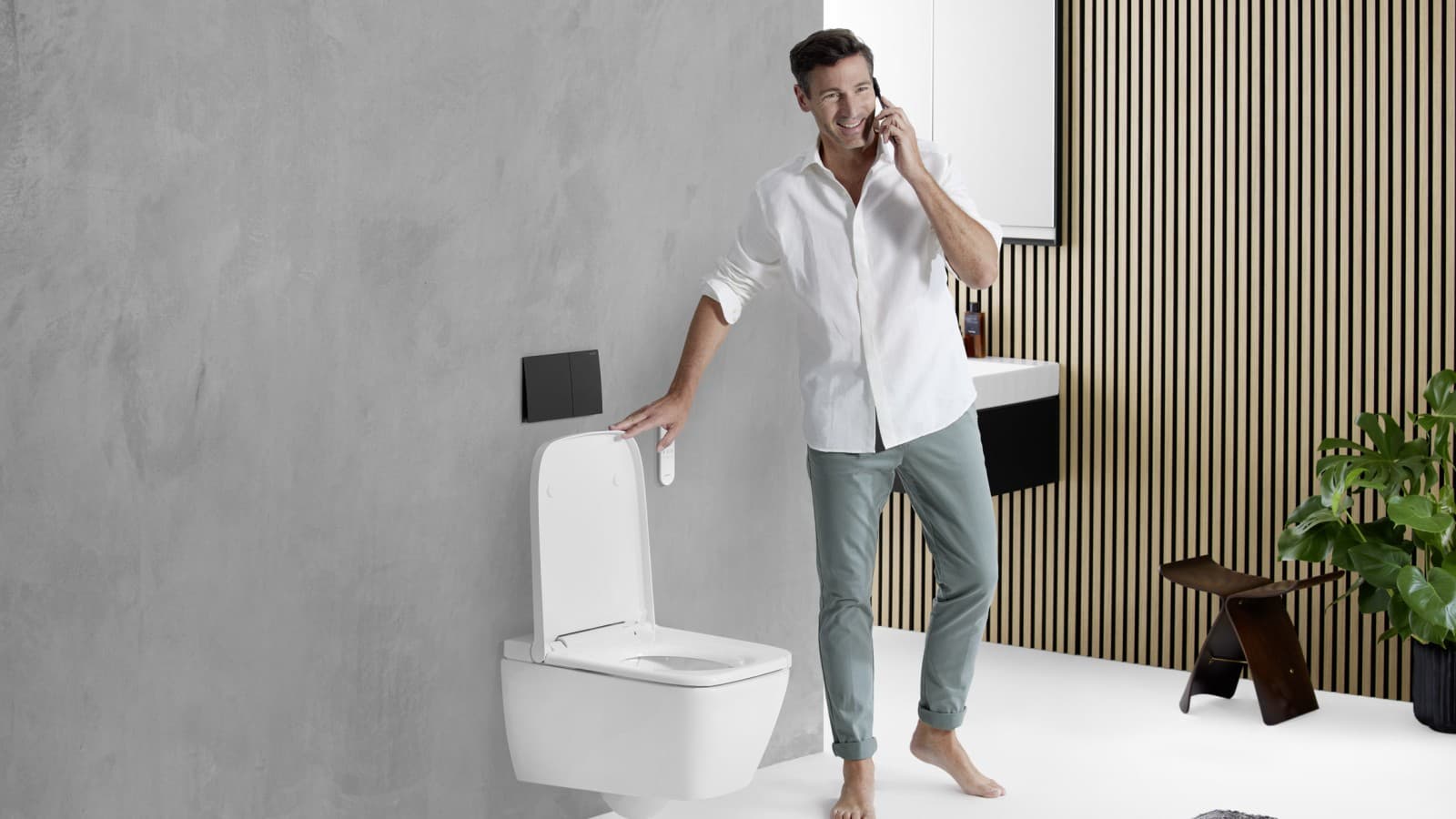 Geberit AquaClean Sela square with Sigma70 Geberit AquaClean Sela square with Sigma70