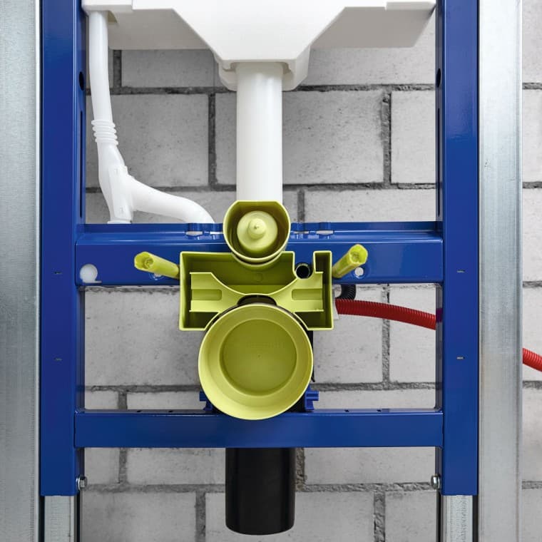 A protection housing ensures that the box remains clean during construction work A protection housing ensures that the box remains clean during construction work