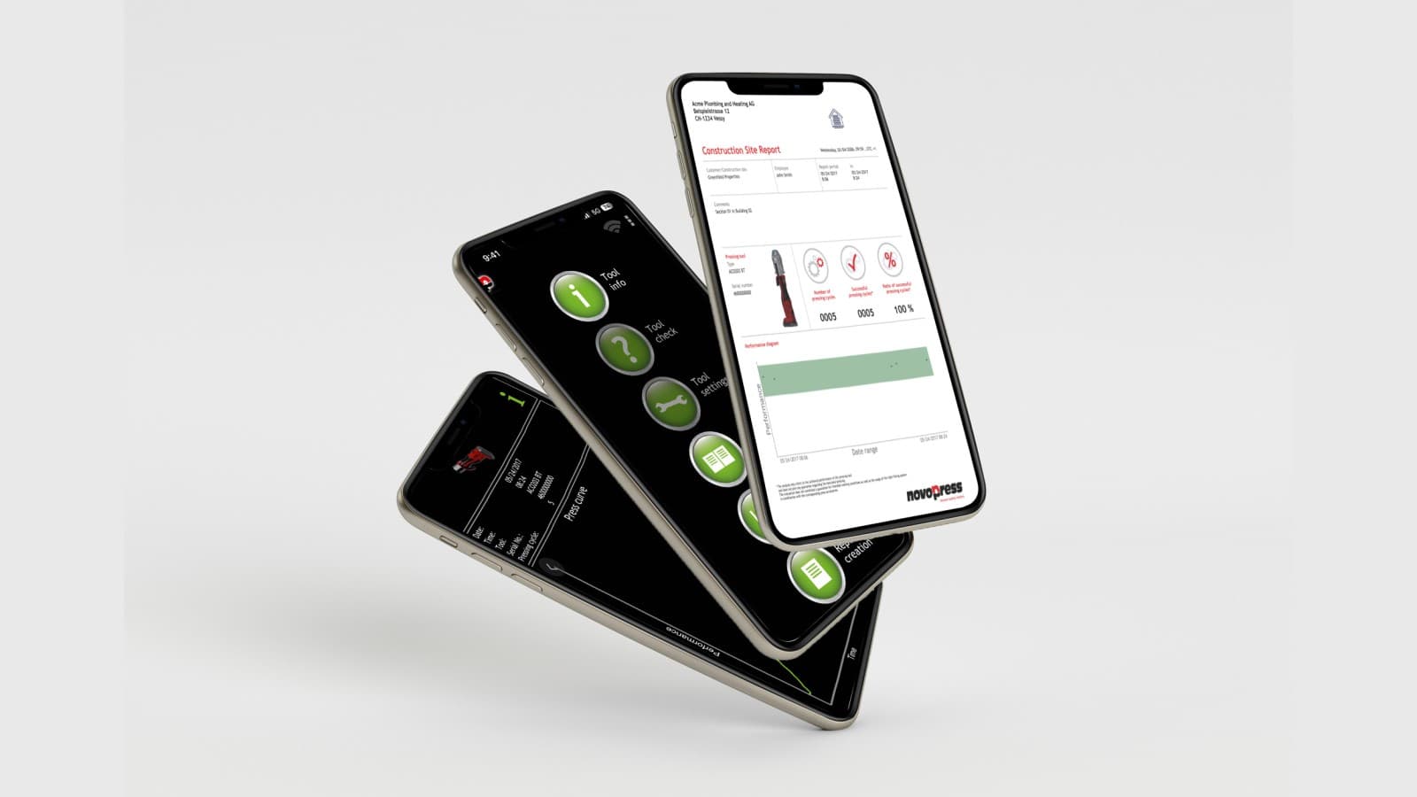 NovoCheck app for Geberit pressing tools NovoCheck app for Geberit pressing tools